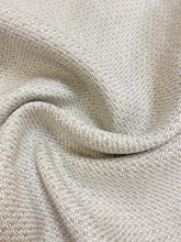 Load image into Gallery viewer, Designer Belgian Linen Tweed MCM Mid Century Modern Taupe Cream Water &amp; Stain Resistant Upholstery Fabric WHS 4414