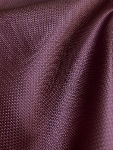 Irregular Piece of Designer Plum Textured Faux Leather Upholstery Vinyl WHS 4467