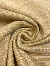 Load image into Gallery viewer, Designer Water &amp; Stain Resistant MCM Mid Century Modern Chenille Wheat Beige Upholstery Fabric WHS 4407