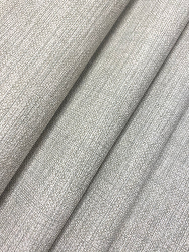 Designer Heavy Duty Grey Cream MCM Mid Century Modern Tweed Faux Leather Upholstery Vinyl WHS 4377