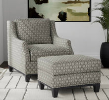 Load image into Gallery viewer, Spanish Made Charcoal Black Grey White Brocade Damask Upholstery Drapery Fabric CF