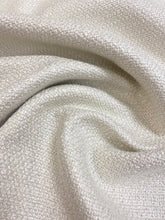 Load image into Gallery viewer, 1.25 Yard of Designer Heavy Duty Linen Blend Cream Nubby Water &amp; Stain Resistant Upholstery Fabric WHS 4336