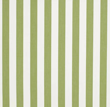 Load image into Gallery viewer, Heavy Duty Outdoor Solution Dyed Acrylic Lime Green Cream Stripe Upholstery Drapery Fabric CF