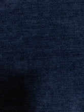 Load image into Gallery viewer, Designer Indigo Navy Blue Chenille Upholstery Fabric WHS 4552