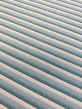 Load image into Gallery viewer, Designer Seafoam Teal Stripe Upholstery Drapery Fabric WHS 4406