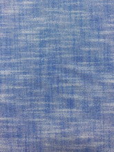 Load image into Gallery viewer, Designer Water &amp; Stain Resistant Woven Royal Blue White MCM Mid Century Modern Tweed Upholstery Fabric WHS 4315