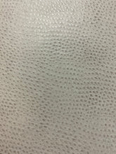 Load image into Gallery viewer, 1.75 Yard Designer Aqua Seafoam Grey Ostrich Animal Skin Pattern Faux Leather Upholstery Vinyl WHS 4521