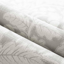 Load image into Gallery viewer, White Grey Floral Botanical Cotton Upholstery Drapery Fabric FB