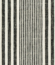 Load image into Gallery viewer, Linen Cotton Black White Upholstery Fabric FB
