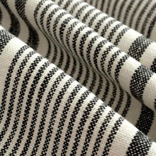 Load image into Gallery viewer, Linen Cotton Black White Upholstery Fabric FB