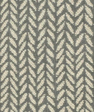 Load image into Gallery viewer, Heavy Duty Grey Cream Herringbone Upholstery Drapery Fabric FB