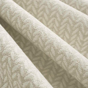Heavy Duty Off White Beige Herringbone Upholstery Drapery Fabric FB