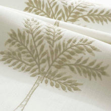 Load image into Gallery viewer, Cotton Cream Gold Botanical Tropical Palm Tree Upholstery Drapery Fabric FB