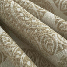 Load image into Gallery viewer, Cream Light Brown Medallion Upholstery Fabric FB