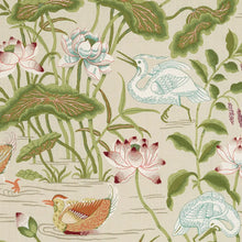 Load image into Gallery viewer, Set of Two Made to Order Schumacher Lotus Garden Side Drapery Panels