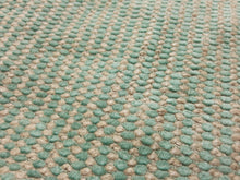 Load image into Gallery viewer, Designer Teal Taupe MCM Chenille Upholstery  Fabric