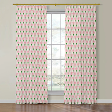 Load image into Gallery viewer, Set of Two Made to Order Schumacher Tulip Hand Block Side Drapery Panels