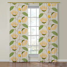 Load image into Gallery viewer, Set of Two Made to Order Schumacher Celinda Embroidery Side Drapery Panels