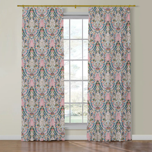 Load image into Gallery viewer, Set of Two Made to Order Schumacher Layla Paisley Toile Side Drapery Panels