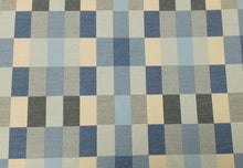 Load image into Gallery viewer, 1.6 Yard Pollack Best Mate High Seas Sunbrella Blue Cream Indoor Outdoor Upholstery Fabric