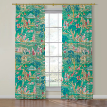 Load image into Gallery viewer, Set of Two Made to Order Schumacher Yangtze River Side Drapery Panels