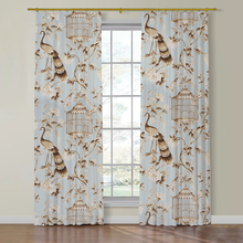 Load image into Gallery viewer, Set of Two Made to Order Schumacher Oiseaux Et Fleurs Side Drapery Panels