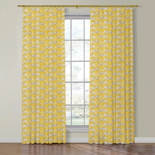 Load image into Gallery viewer, Set of Two Made to Order Schumacher Leaping Leopards Side Drapery Panels