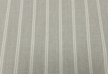 Load image into Gallery viewer, Designer Grey Cream Stripe Upholstery  Fabric
