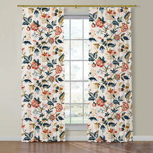 Load image into Gallery viewer, Set of Two Made to Order Schumacher Alana Floral Vine Side Drapery Panels