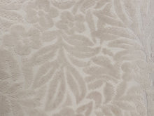 Load image into Gallery viewer, Designer Water and Stain Resistant Taupe Beige Floral Cotton Velvet Upholstery Fabric