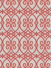 Load image into Gallery viewer, 12 Colorways Linen Cotton Lattice Fretwork Drapery Fabric Blue Black Red Blush Beige Yellow Grey