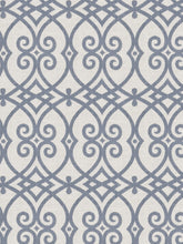 Load image into Gallery viewer, 5 Colorways Linen Cotton Lattice Fretwork Drapery Fabric Orange Blue Beige