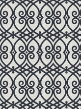 Load image into Gallery viewer, 12 Colorways Linen Cotton Lattice Fretwork Drapery Fabric Blue Black Red Blush Beige Yellow Grey