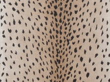 Load image into Gallery viewer, Linen Rayon Beige Black Fawn Animal Print Upholstery Drapery Fabric