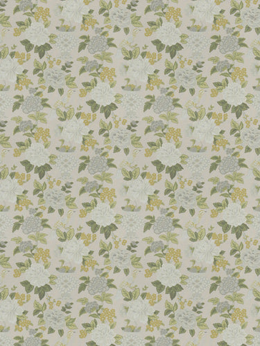 5 Colorways Floral Chinoiserie Asian Bird Drapery Fabric Blue Beige Red Grey