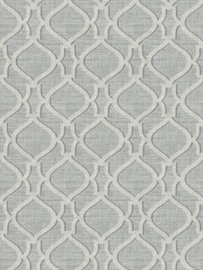 5 Colorways Linen Cotton Lattice Fretwork Drapery Fabric Beige Black Grey