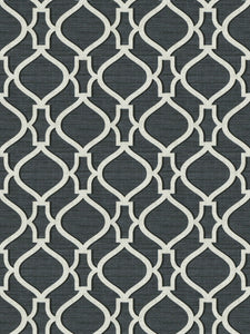 5 Colorways Linen Cotton Lattice Fretwork Drapery Fabric Beige Black Grey