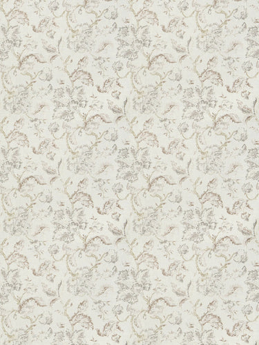 4 Colorways Floral Jacobean Drapery Bedding Fabric Cream Grey Blush