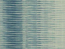 Load image into Gallery viewer, Off White Navy Blue Aqua Abstract Ombre Upholstery Drapery Fabric