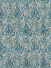 Load image into Gallery viewer, 2 Colors Ikat Drapery Upholstery Fabric Coral Blue Gray