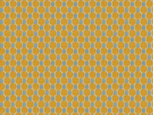 Load image into Gallery viewer, Beige Mustard Gold Geometric Art Deco Velvet Upholstery Fabric
