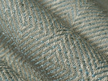 Load image into Gallery viewer, Beige Seafoam Green Greek Key Geometric Upholstery Drapery Fabric