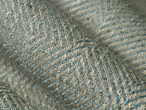 Beige Seafoam Green Greek Key Geometric Upholstery Drapery Fabric