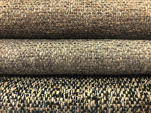 Load image into Gallery viewer, Water &amp; Stain Resistant Grey Brown Beige Black MCM Mid Century Modern Tweed Upholstery Fabric