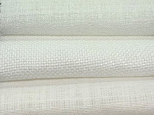 Load image into Gallery viewer, Faux Linen Semi Sheer Cream Cream Eggshell Upholstery Drapery Fabric
