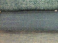 Load image into Gallery viewer, Faux Linen Soft Denim Cadet Blue Delft Blue Upholstery Drapery Fabric