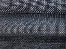 Load image into Gallery viewer, Faux Linen Navy Blue Navy Weave Soft Navy Upholstery Drapery Fabric