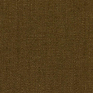 Barrister Brown  Upholstery Minimalist Linen Poly Fabric / Olive