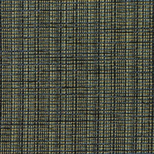 Bronco Black Blue Yellow Upholstery Fabric / Twilight