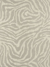 Load image into Gallery viewer, Fabricut Tichenor Animal Zebra Drapery Fabric / Ash